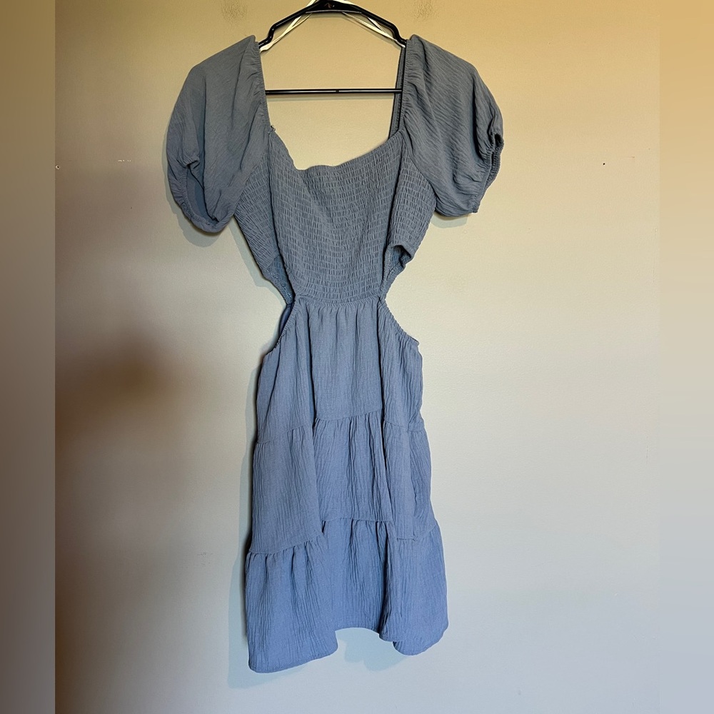 Altar’d State Blue Dress Side Cutouts Size Medium